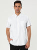 Cotton Lapel Short Sleeve Polka Dot Button Shirt