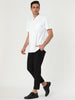 Cotton Lapel Short Sleeve Polka Dot Button Shirt
