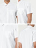 Cotton Lapel Short Sleeve Polka Dot Button Shirt
