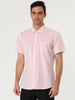 Cotton Lapel Short Sleeve Polka Dot Button Shirt