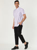 Cotton Lapel Short Sleeve Polka Dot Button Shirt