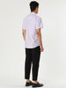 Cotton Lapel Short Sleeve Polka Dot Button Shirt