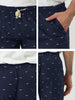 Elastic Waist Drawstring Printed Beach Board Shorts