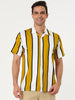 Summer Colorful Striped Short Sleeve Button Shirt