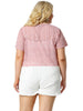 Spandex H Line Allover Short Sleeve Bolero