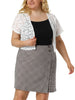 Spandex H Line Allover Short Sleeve Bolero