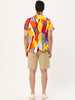Button Short Sleeves Summer Hawaiian Printed Shirts
