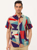 Button Short Sleeves Summer Hawaiian Printed Shirts