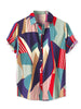 Button Short Sleeves Summer Hawaiian Printed Shirts