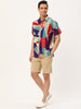 Button Short Sleeves Summer Hawaiian Printed Shirts