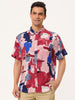 Button Short Sleeves Summer Hawaiian Printed Shirts