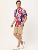Button Short Sleeves Summer Hawaiian Printed Shirts