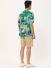 Button Short Sleeves Summer Hawaiian Printed Shirts