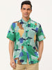 Button Short Sleeves Summer Hawaiian Printed Shirts