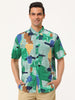 Button Short Sleeves Summer Hawaiian Printed Shirts