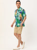 Button Short Sleeves Summer Hawaiian Printed Shirts