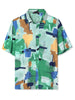 Button Short Sleeves Summer Hawaiian Printed Shirts