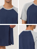 Comfy Loose Raglan Sleeve Lounge Sleep Dress