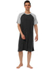 Comfy Loose Raglan Sleeve Lounge Sleep Dress