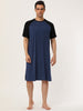 Comfy Loose Raglan Sleeve Lounge Sleep Dress