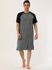 Comfy Loose Raglan Sleeve Lounge Sleep Dress