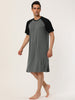 Comfy Loose Raglan Sleeve Lounge Sleep Dress