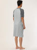 Comfy Loose Raglan Sleeve Lounge Sleep Dress