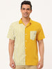 Casual Summer Button Cotton Patchwork Print Shirt