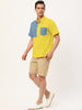 Casual Summer Button Cotton Patchwork Print Shirt