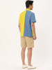 Casual Summer Button Cotton Patchwork Print Shirt