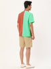 Casual Summer Button Cotton Patchwork Print Shirt