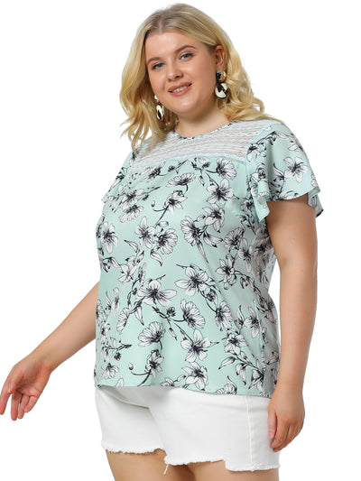 Polyester Relax Fit Elegant Round Neck Top