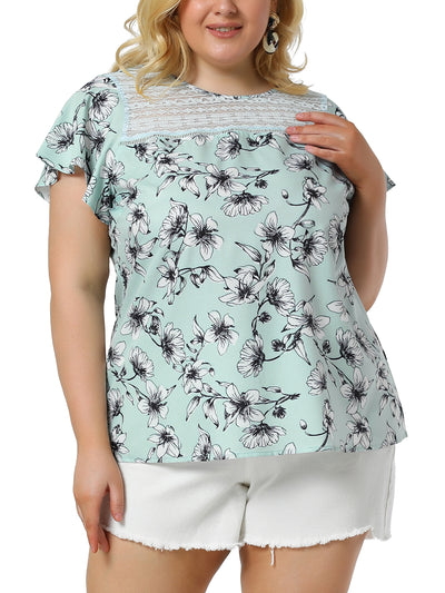 Polyester Relax Fit Elegant Round Neck Top