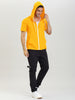 Lightweight Solid Color Zip Up Short Sleeve Hoodies