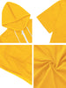 Lightweight Solid Color Zip Up Short Sleeve Hoodies