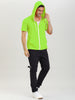 Lightweight Solid Color Zip Up Short Sleeve Hoodies