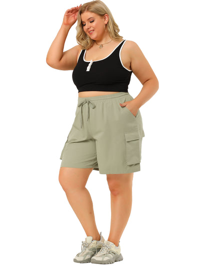 H Line Cotton Above The Knee Bermuda Shorts