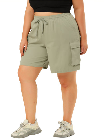 H Line Cotton Above The Knee Bermuda Shorts