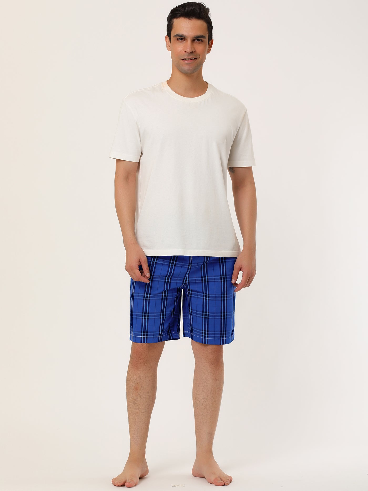 Bublédon Stripe Sleepwear Elastic Waist Lounge Pajama Shorts