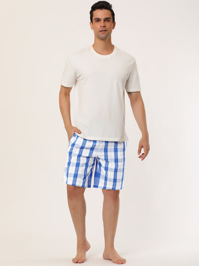 Stripe Sleepwear Elastic Waist Lounge Pajama Shorts