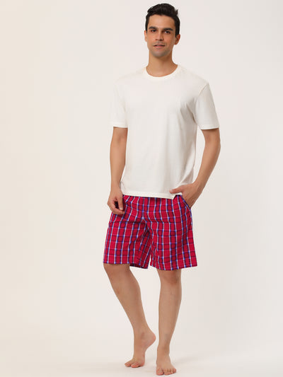 Stripe Sleepwear Elastic Waist Lounge Pajama Shorts