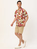 Button Short Sleeves Summer Hawaiian Printed Shirts