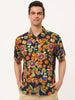 Button Short Sleeves Summer Hawaiian Printed Shirts
