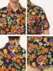 Button Short Sleeves Summer Hawaiian Printed Shirts