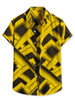 Button Short Sleeves Summer Hawaiian Printed Shirts
