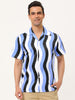 Summer Stripe Printed Short Sleeve Button Shirts