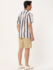 Summer Stripe Printed Short Sleeve Button Shirts