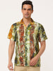 Summer Stripe Printed Short Sleeve Button Shirts