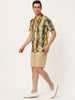 Summer Stripe Printed Short Sleeve Button Shirts