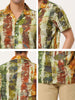 Summer Stripe Printed Short Sleeve Button Shirts